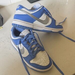 Nike Dunk Low Blue and White Sneakers